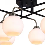 Потолочная люстра на штанге ILLUMICO IL0252-8CSQ-79 BK AB (220V)