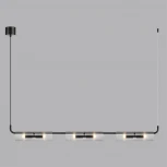 Подвесной светильник Lumion Toronto 6561/6 черный/прозрачный/металл/стекло G9 6*20W 220V (на проводе)