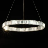Подвесной светильник Citilux Чезаре CL338181 (регулировка яркости, LED, 220V, хрусталь, на проводе, кольцо)