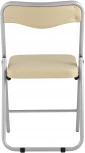 Складной стул Stool Group Джонни экокожа кремовый каркас металлик УТ000035366