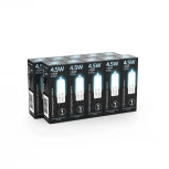 Лампочка светодиодная капсульная прозрачная колба G4 4 Вт 400 lm 4100K дневное белое свечение Gauss 107807204