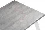 Стол Notta Тринити Лофт 140 25 мм бетон / белый матовый 489659