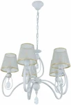 Подвесная люстра Arte Milano AM347203 347203/5 WT+G (220V, подвески, на цепи)