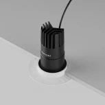 Встраиваемый светильник под гипсокартон Maytoni Dip DL120-10W-2.7K-TRS-B (LED, 220V, круглые)