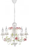 Подвесная люстра V1138-0/5 Vitaluce (220V, на цепи, свеча, цветы)
