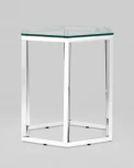 Журнальный стол Stool Group ГЕКС серебро УТ000004638