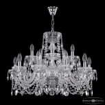 Подвесная люстра Bohemia 5402 5402/10+5/240 Ni Clear/M-1G