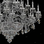 Подвесная большая люстра Osgona Classic 700514 (220V, хрусталь, подсвечник, свеча)