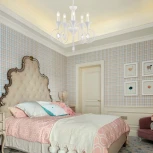 Подвесная люстра Arte Milano AM349920 349920/5 WT (220V, подвески, на цепи, подсвечник, свеча)