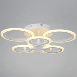 Потолочная люстра светодиодная на штанге с пультом регулировкой яркости и цветовой температуры Reluce 09502-0.3-3+3 WH (220V)