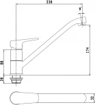 Смеситель Damixa RedBlu Origin Balance 790000000 для кухонной мойки