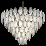 Подвесная люстра каскадная Wertmark Eletta WE139.21.103 (220V, хрусталь, на цепи)