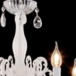 Подвесная люстра Reluce 04211-0.4-07 WH (220V, подвески, на цепи, подсвечник, свеча)