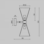Бра Maytoni Vesper MOD108WL-02WG (220V)