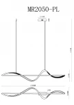 Подвесной светильник светодиодный MyFar Marry MR2050-PL (220V)