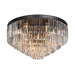 Подвесная большая люстра Vitaluce V1805-1/8+4+4+1PL (220V, хрусталь, круглые)