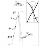 Торшер Eglo Bidford 49156