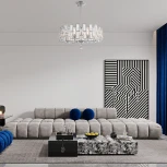 Потолочная люстра на штанге Arte Milano Sorrento-4209 374209/8/350/560 CR (220V, круглые)