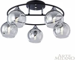 Потолочная люстра на штанге Arte Milano AMALFI 322403/5 BK+CR (220V, шар)