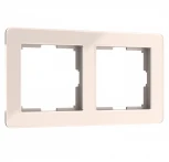 Рамка на 2 поста Acrylic (айвори) Werkel W0022743 (a060538)