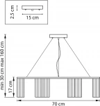 Подвесная люстра Roma 718123
