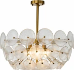 Люстра потолочная на штанге Soffio V000018 (12020/6R Gold) (220V)