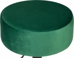 Пуф DOBRIN DANNY BLACK (зеленый велюр (MJ9-88)) 2050_BlackBase-LM BLACK, цвет сиденья зеленый (MJ9-88), основания черный