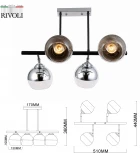 Люстра потолочная на штанге Eduarda 9100-304 4 * Е27 60 Вт