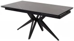 Стол FORIO 160 MATT BLACK MARBLE SINTERED STONE/ BLACK