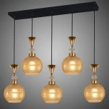 Подвесной светильник Reluce 02001-0.9-05L AMBER (220V, на проводе, шар)