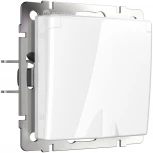 Розетка влагозащ. с зазем. с защит. крышкой и шторками (белый) Werkel W1171201 (a051120)