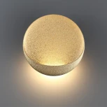 Настенный светильник Odeon Light Vela 7004/7WL золотой ice crack/акрил IP44 LED 12W Лм 3000K (220V, круглые)