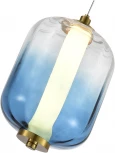 Подвесной светильник ST Luce Summer SL1193.323.01 Латунь/Голубой LED 1*10,8W 3000K