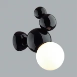 Настенный светильник Lumion Blasen 6566/1W черный/белый матовый/металл/стекло E27 1*40W 220V (шарики)