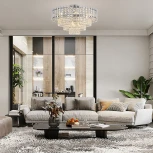 Потолочная люстра хрустальная на штанге Arte Milano Sorrento-6109 376109/9/30/570 CR (220V)