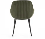 Обеденный стул La Forma (ex Julia Grup) Konna (Зеленый/ Сталь,Фанера,Металл,Пена)