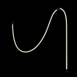 Подвесной светильник светодиодный с гибким неоном Loft It Thread 10388A Black (220V)