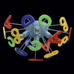 Потолочный светильник круглый MW-Light Улыбка 365013705 (для детской, 220V, буквы)