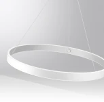 Подвесной светильник светодиодный диммируемый Novotech Sotto 359449 белый (регулировка яркости, 220V, управление смартфоном, умный дом - Алиса, Tuya Smart, на тросе, кольцо)