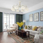 Потолочная люстра на штанге Arte Milano AM346410 346410/8 WT+G (220V)