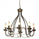 Подвесная люстра Lussole Loft Todi GRLSA-4613-08 (220V, на цепи, свеча, IP21)