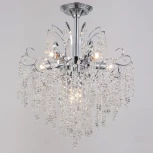Потолочная люстра хрустальная на штанге Reluce 90324-0.3-07 CR (220V)
