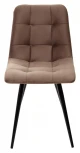 Стул CHILLI-Q молочный шоколад #12, велюр / черный каркас, 4 шт/ 1 к