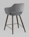 Стул полубарный Stool Group Саймон велюр тёмно-серый УТ000025168