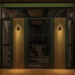 Настенный уличный светильник Novotech Elegance 359406 черный с выключателем-диммером IP54 LED 4W 220V 4000K 400Лм