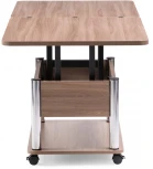 Стол-трансформер Woodville Виват темный шимо / хром 402951