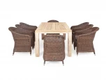 Обеденная группа садовая, цвет коричневый 4SIS Арбаро С ARBC8T-9-SET brown