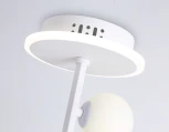 Потолочная люстра на штанге Ambrella Comfort FL66261 (регулировка яркости, LED, 220V, пульт управления, шарики, кольцо)