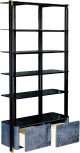Стеллаж Garda Decor 58DB-SH20023B (Черный/Черный)