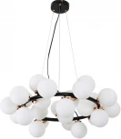 Подвесной светильник Lumina Deco Marsiada LDP 6033-25 BK+MD (220V, на тросе, шарики, молекулы)